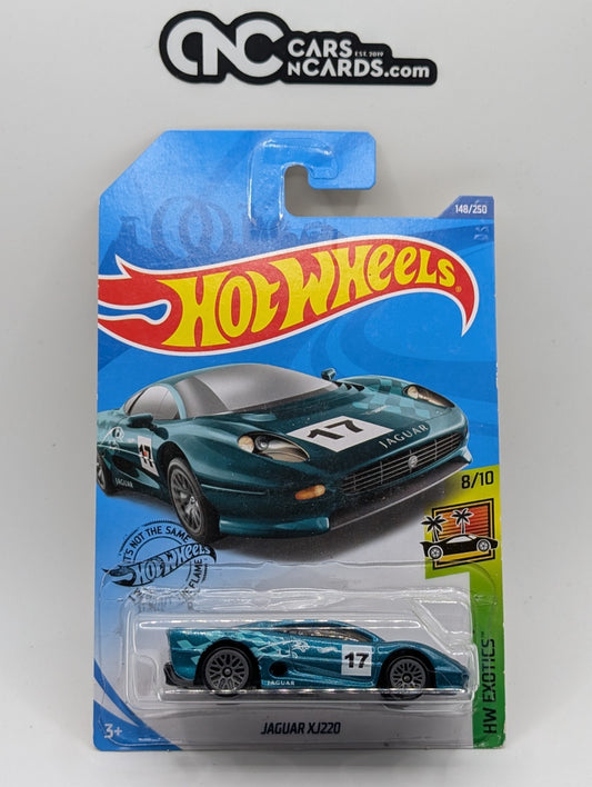 2020 Hot Wheels HW Exotics 8/10 Jaguar XJ220 148/250 (Cracked Blister)