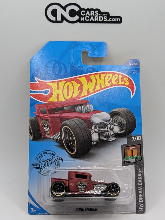 2020 Hot Wheels HW Dream Garage 7/10 Bone Shaker Red 135/250 (Card Damage)