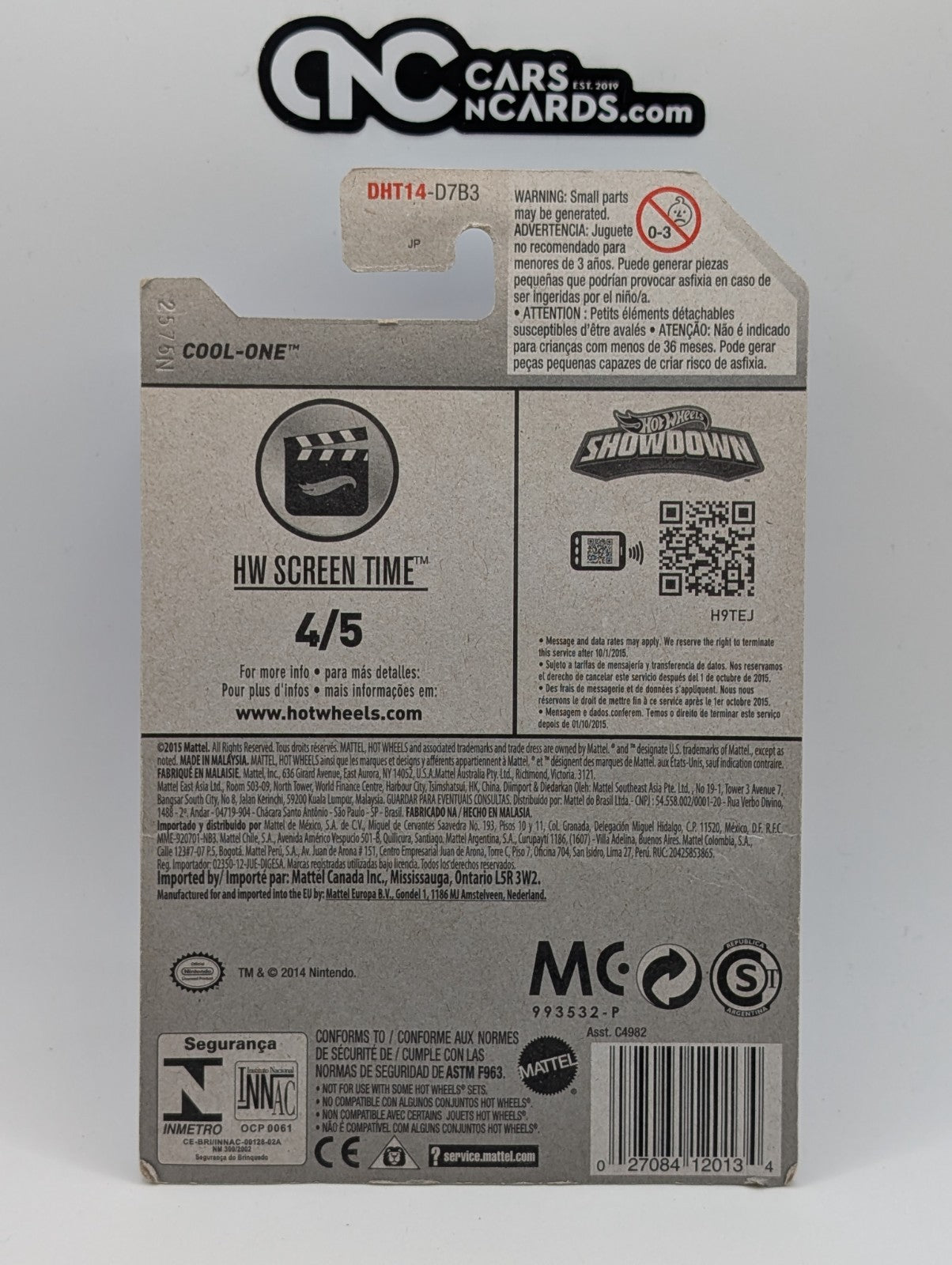 2016 Hot Wheels HW Screen Time 4/5 Cool-One Super Mario 224/250 (Soft Corners)