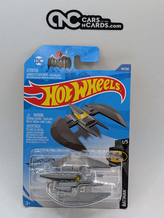 2020 Hot Wheels Batman 1/5 Batplane Silver 56/250 (Soft Corners)