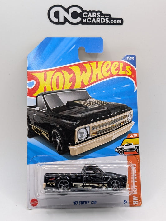 2025 Hot Wheels HW Hot Trucks 2/10 '67 Chevy C10 Black 21/250 (Soft Corners)