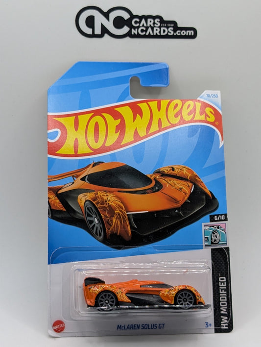2024 Hot Wheels HW Modified 6/10 McLaren Solus GT Orange 70/250 (Soft Corners)