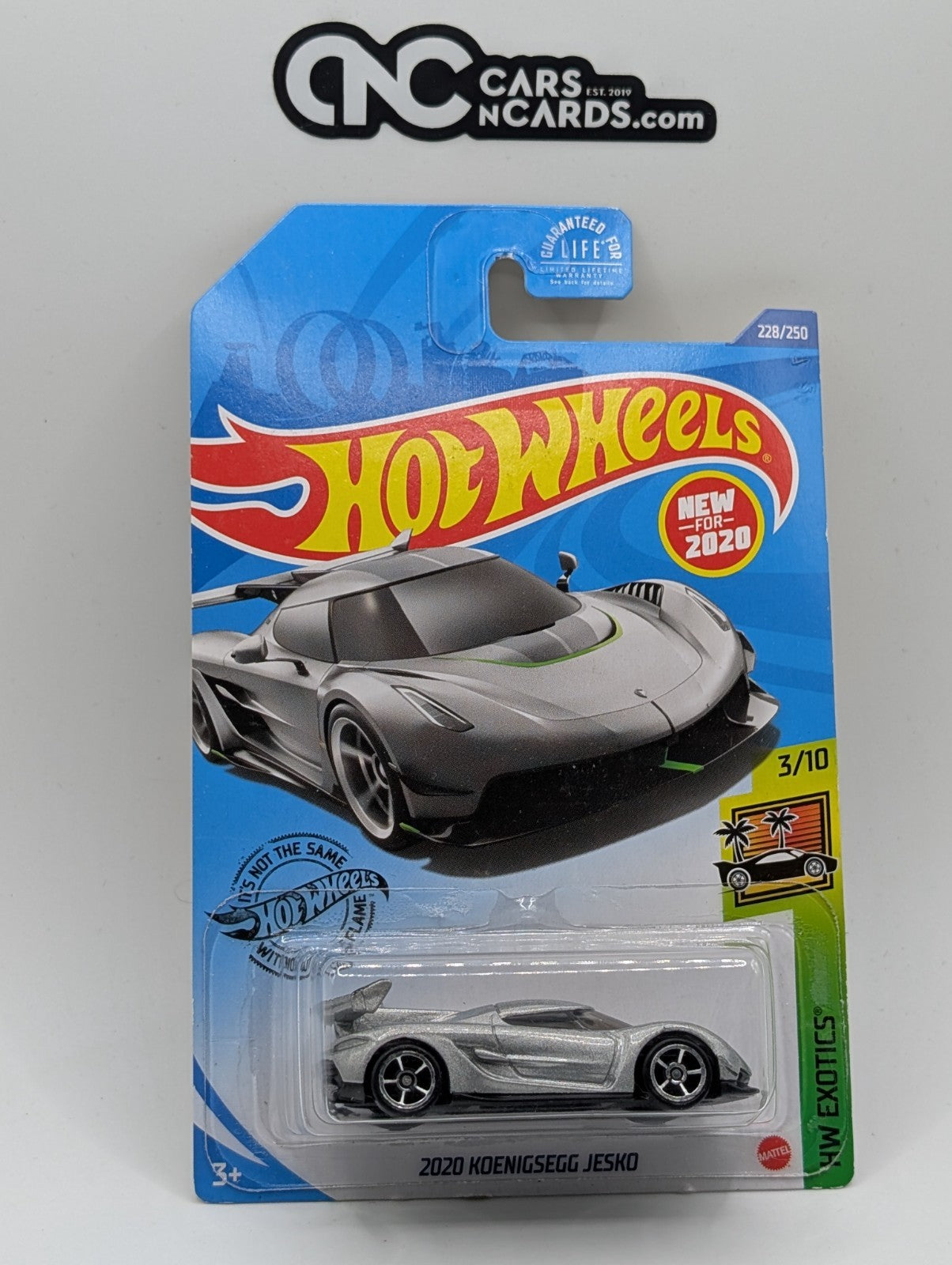 2020 Hot Wheels HW Exotics 2020 Koenigsegg Jesko Silver 228/250 (Soft Corners)