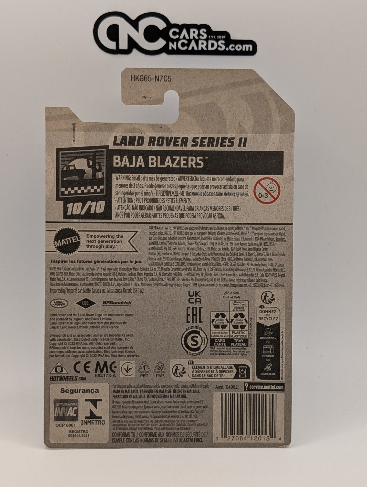 2023 Hot Wheels Baja Blazers 10/10 Land Rover Series II (Soft Corners)