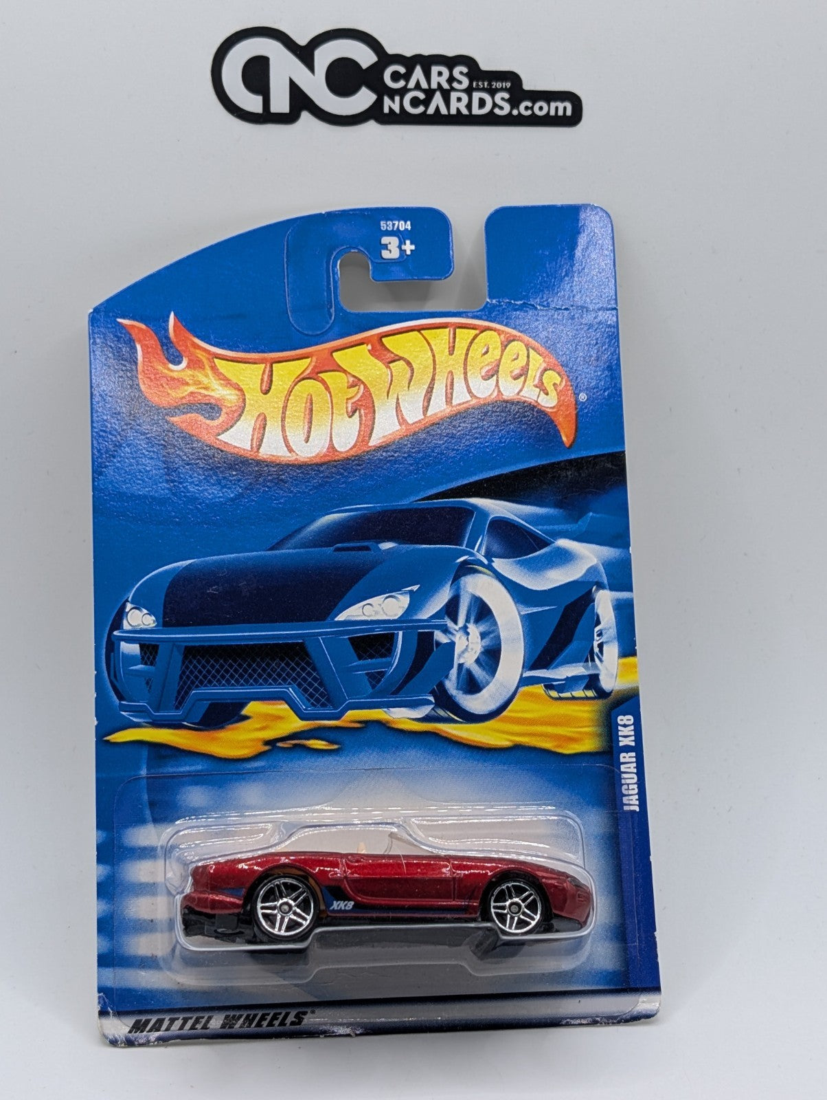 2000 Hot Wheels Jaguar D-Type Red 25389 Collector #180 (Card Damage)