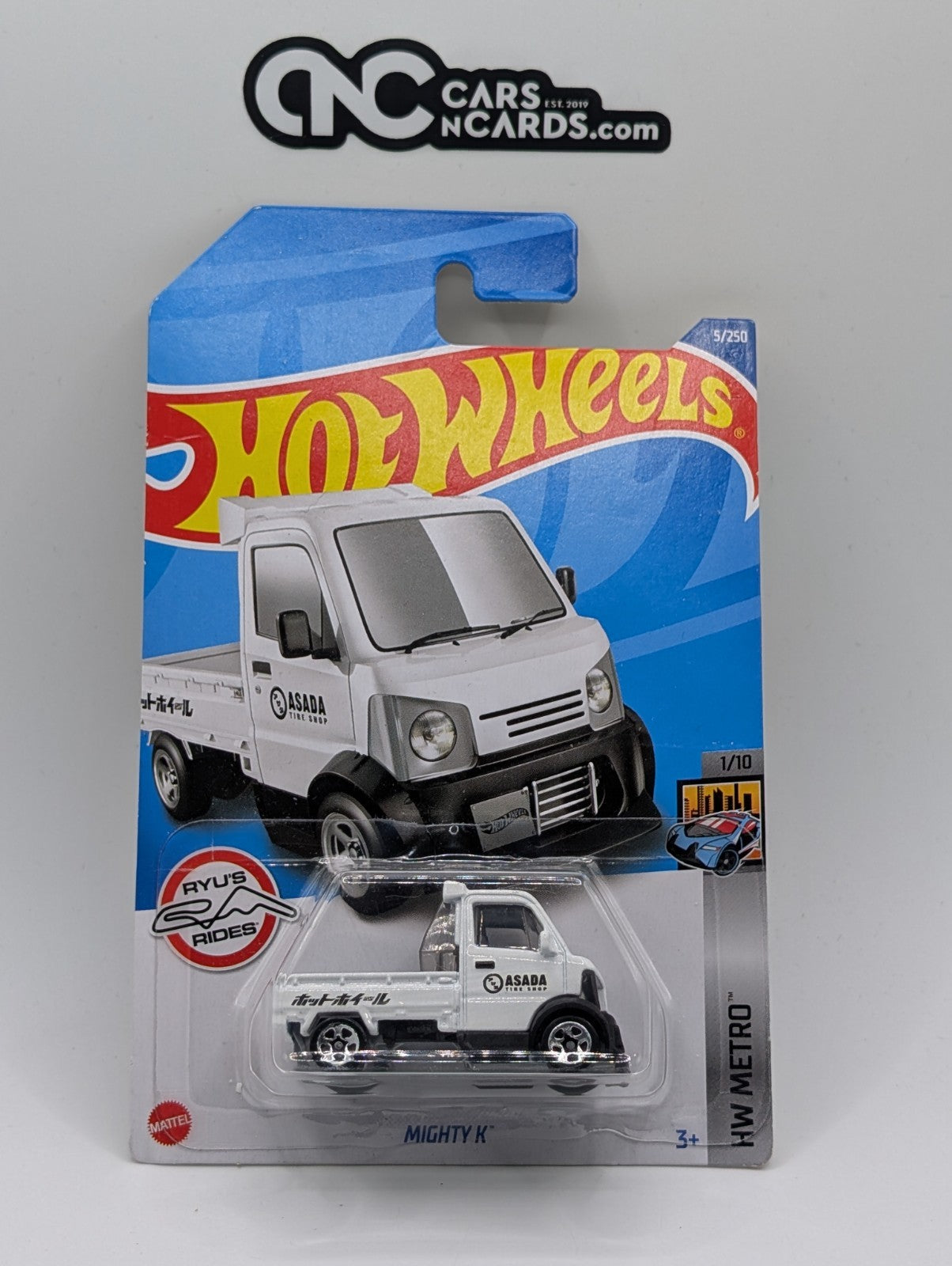 2022 Hot Wheels HW Metro 1/10 Mighty K White 5/250 (Soft Corners)