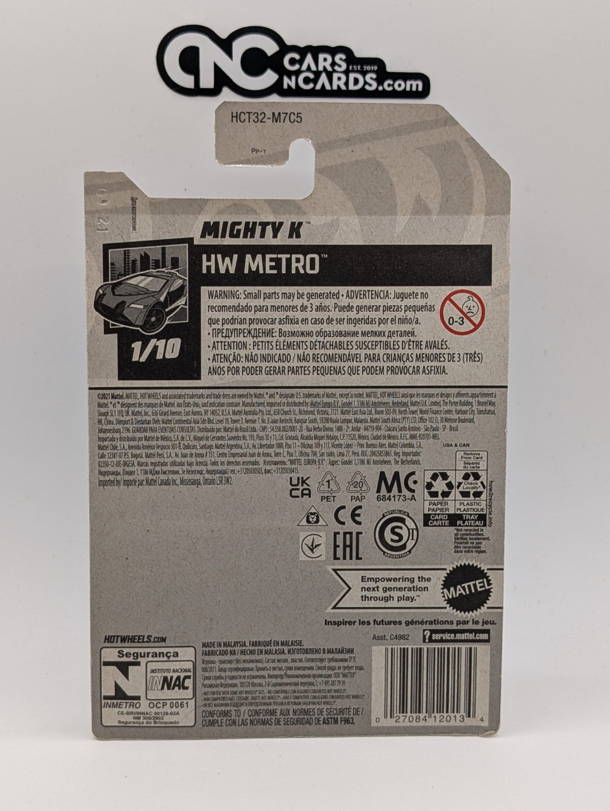 2022 Hot Wheels HW Metro 1/10 Mighty K White 5/250 (Soft Corners)