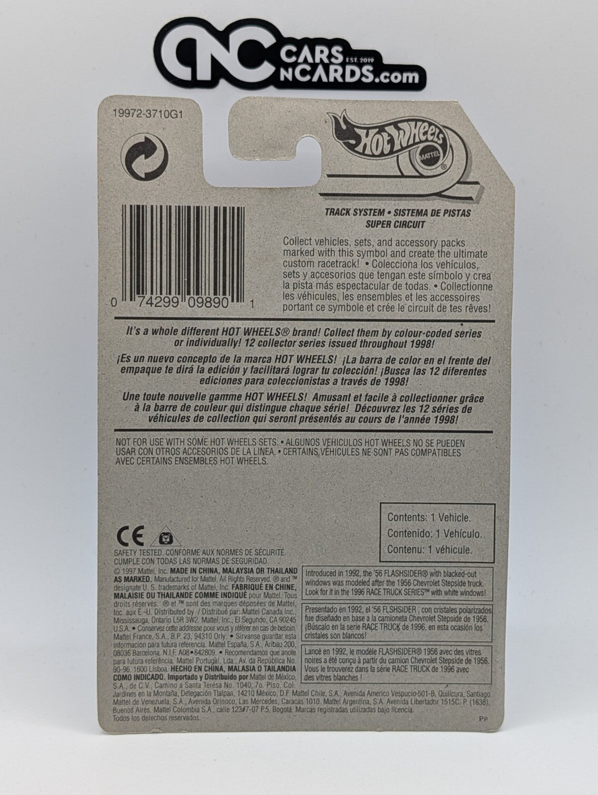 1998 Hot Wheels 40's Woodie White 19972 Collector #803 (Soft Corners)