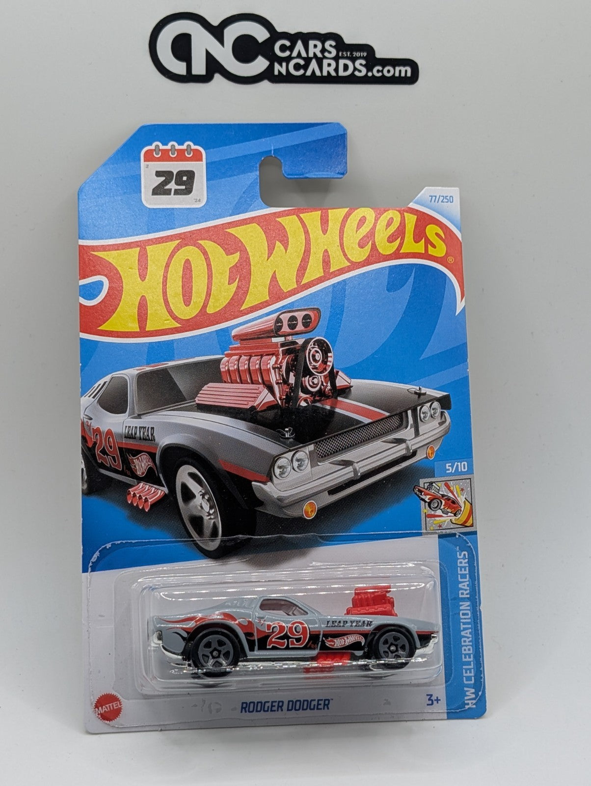 2024 Hot Wheels Celebration Racers Rodger Dodger 77/250 (Hook Crease)
