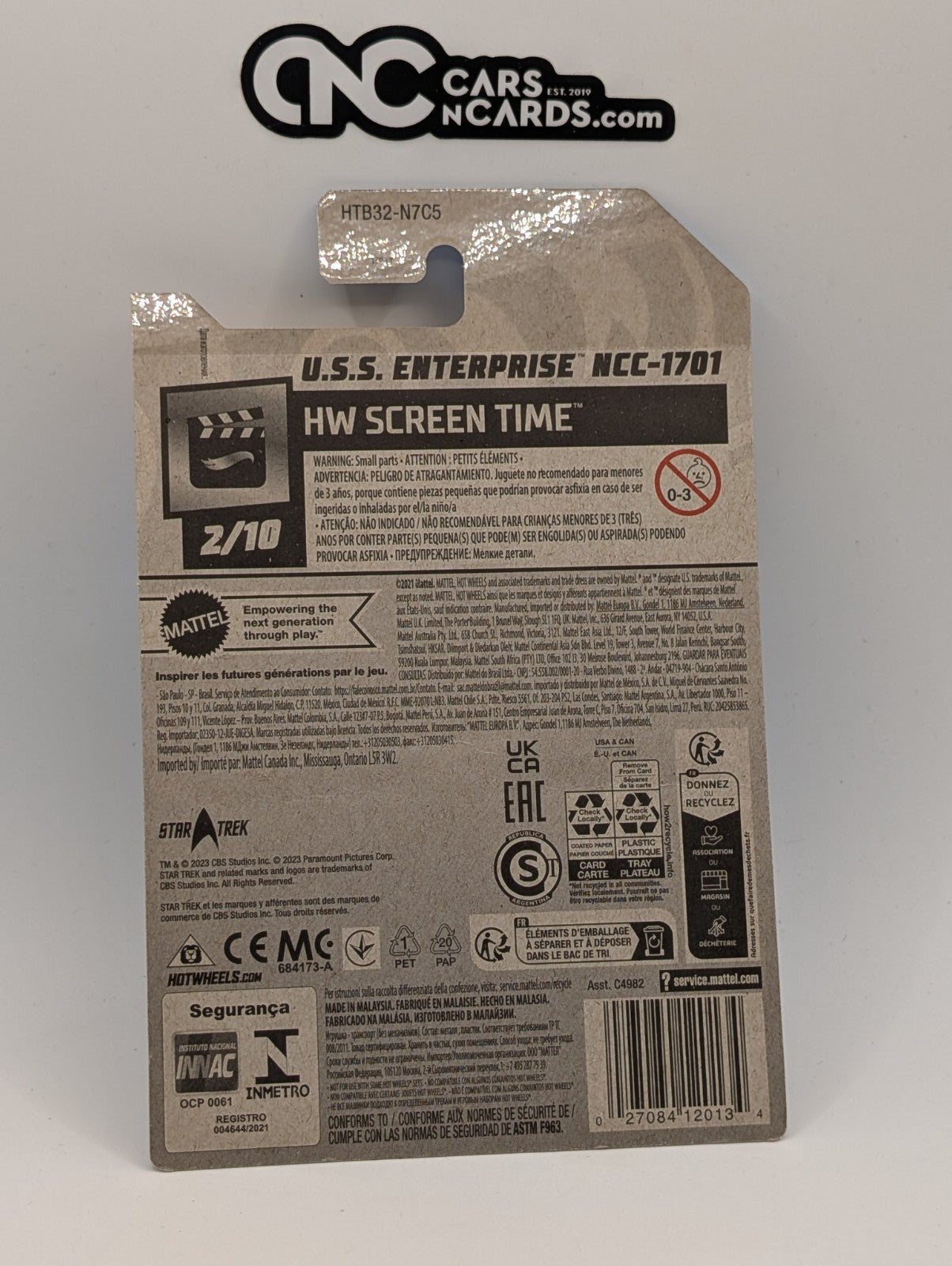 2024 Hot Wheels HW Screen Time U.S.S. Enterprise NCC-1701 4/250