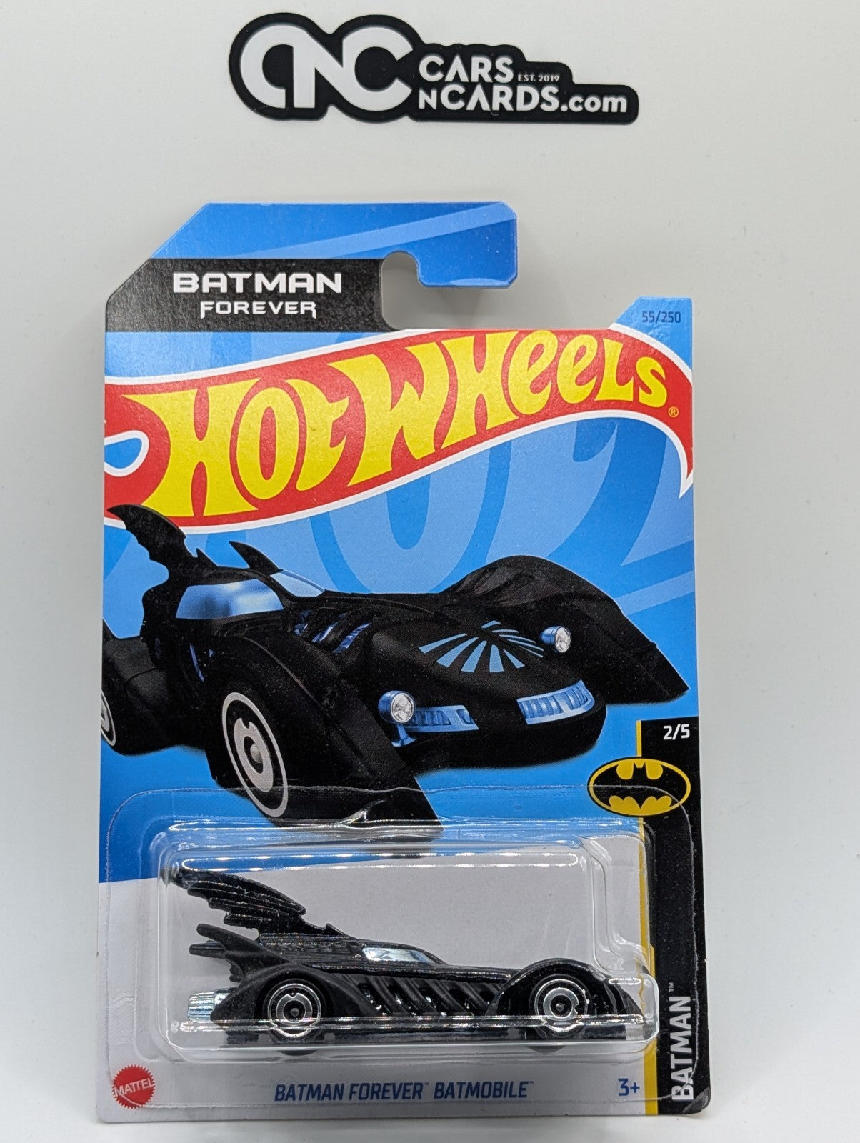 2023 Hot Wheels Batman 2/5 Batman Forever Batmobile 55/250 (Soft Corners)
