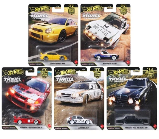 2026 Hot Wheels 1:64 Car Culture 10th Anniversary Thrill Climbers Full Set of 5