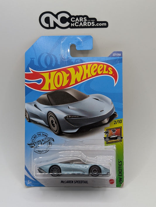 2020 Hot Wheels HW Exotics 2/10 McLaren Speedtail 227/250 (Card Damage)