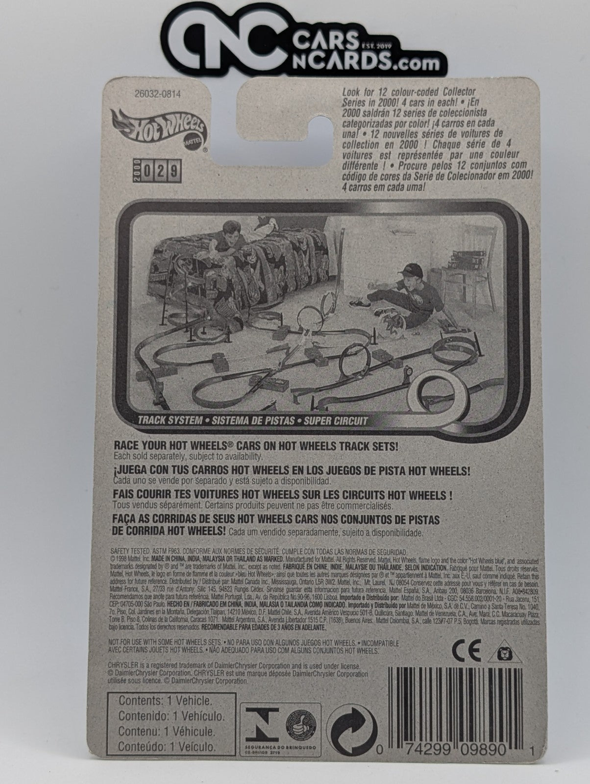 2000 Hot Wheels CD Customs 1/4 Chrysler Pronto 26032 (Soft Corners)