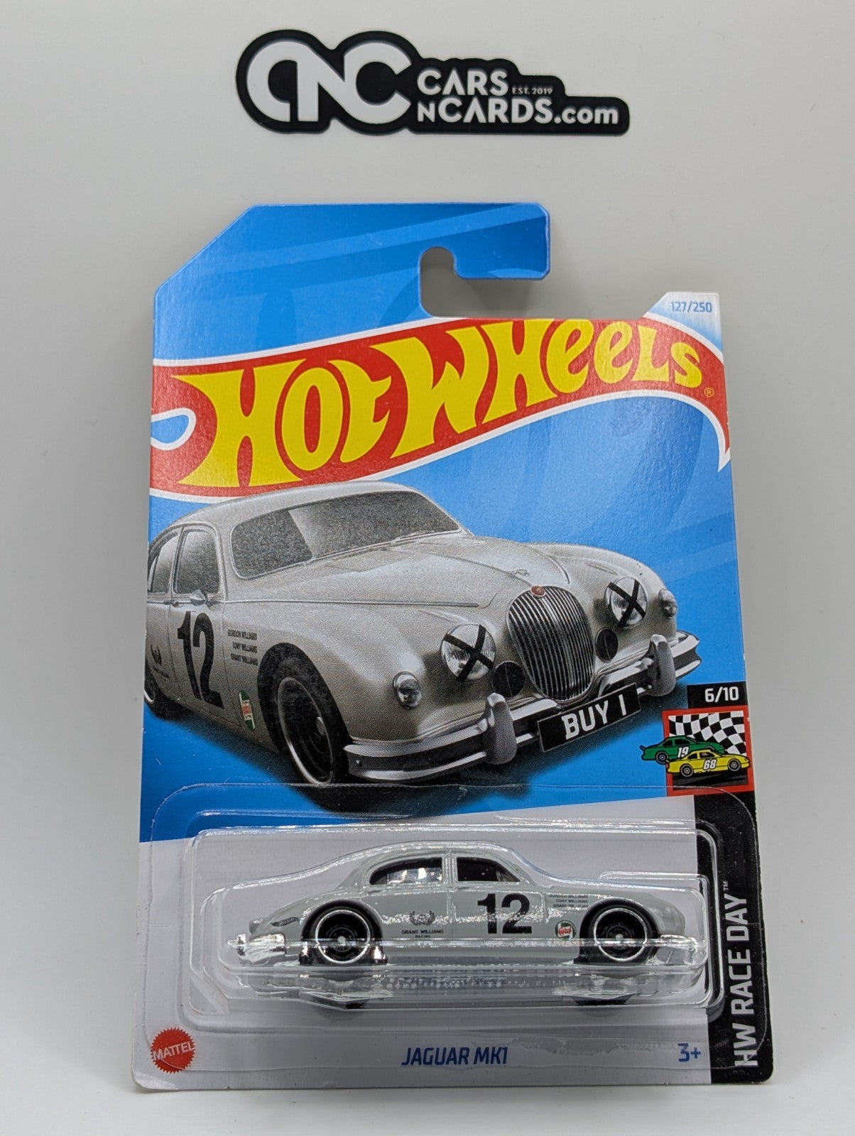 2024 Hot Wheels HW Race Day 6/10 Jaguar MK1 127/250 (Soft Corners)