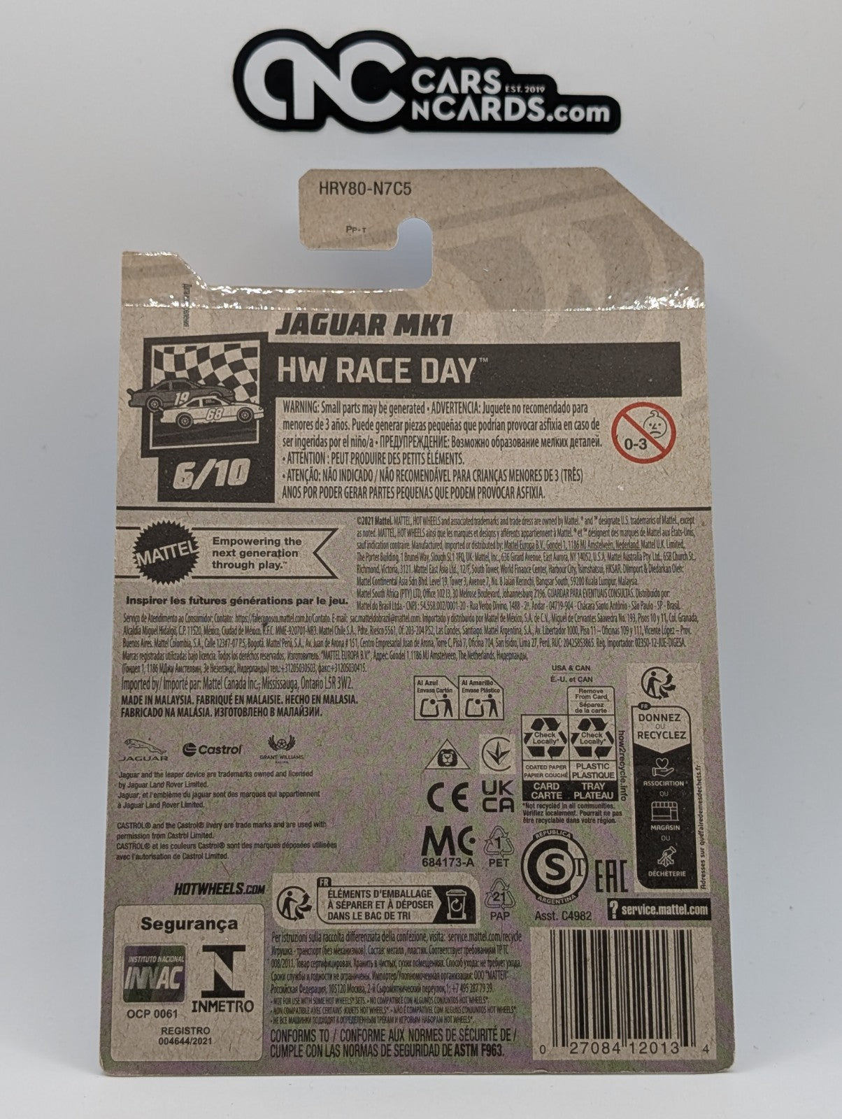 2024 Hot Wheels HW Race Day 6/10 Jaguar MK1 127/250 (Soft Corners)