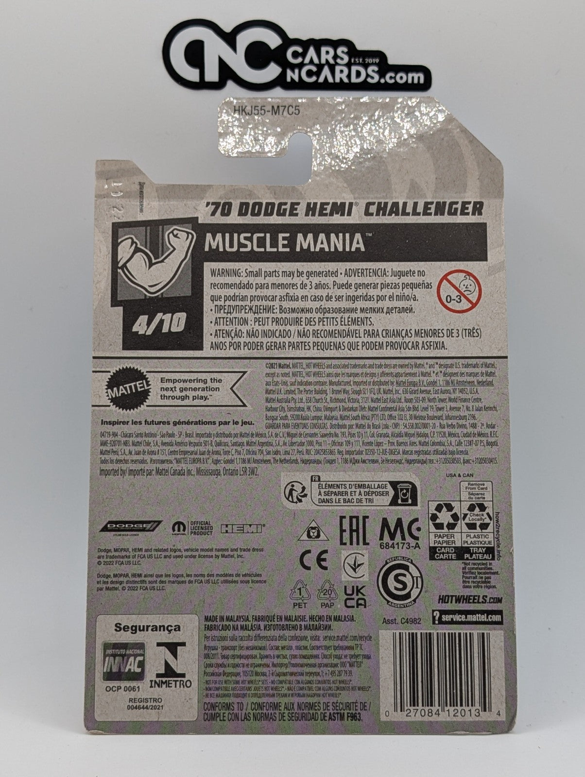 2023 Hot Wheels Muscle Mania 4/10 '70 Dodge Hemi Challenger (Soft Corners)
