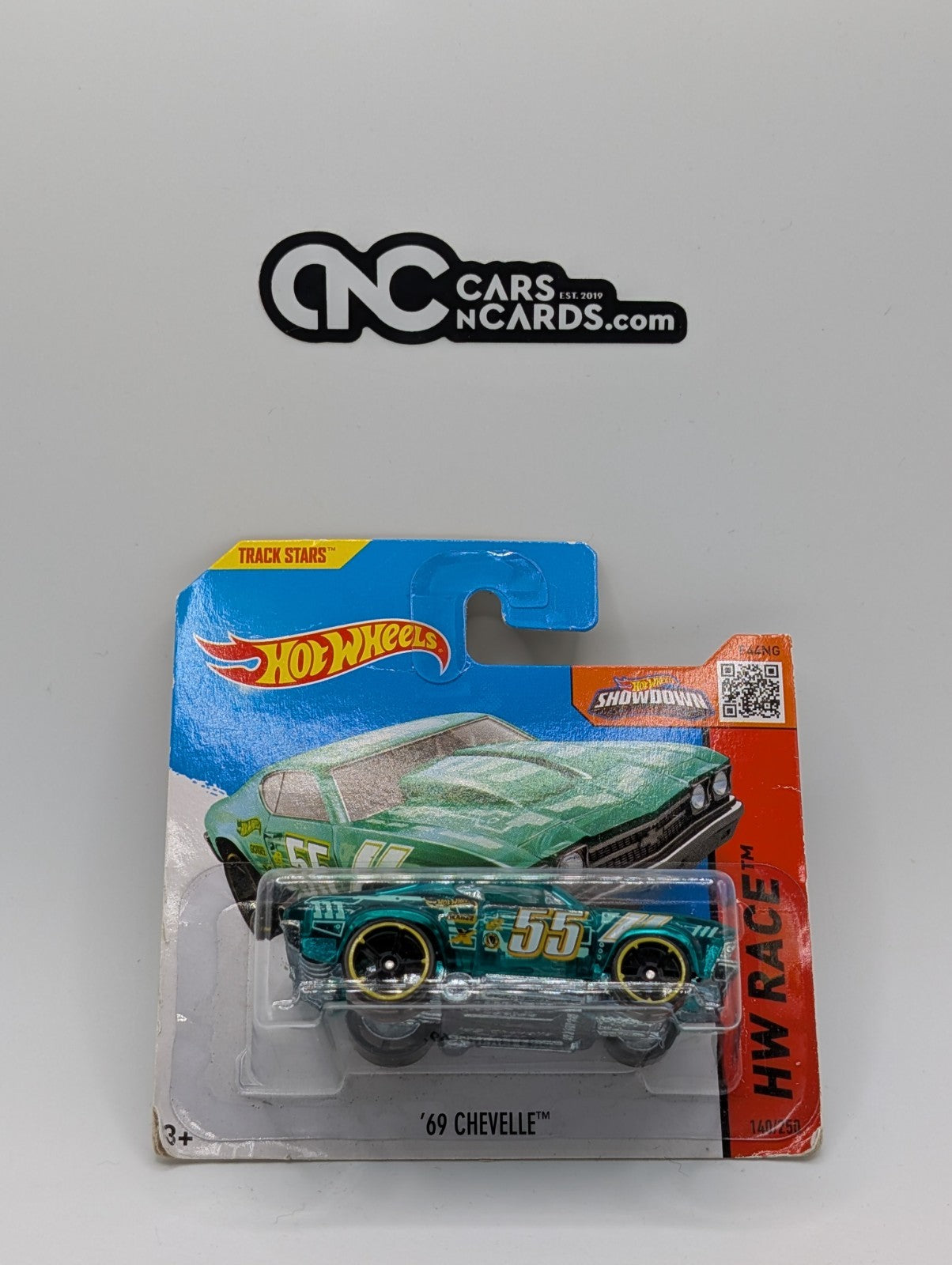 2015 Hot Wheels X-Raycers '69 Chevelle 140/250 Short Card (Damaged)