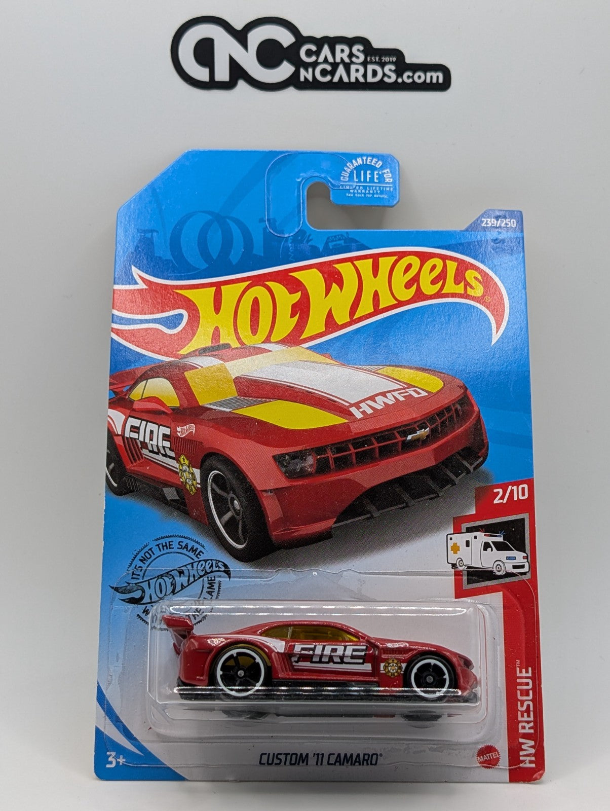 2020 Hot Wheels HW Rescue 2/10 Custom '11 Camaro 239/250 (Soft Corners)