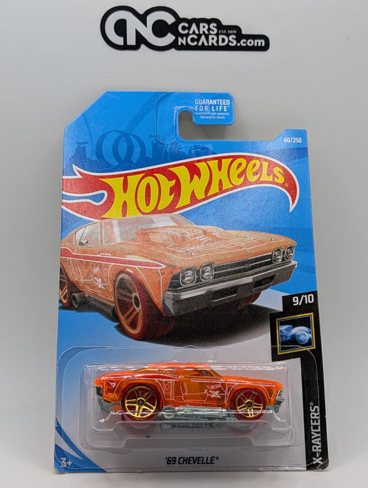 2019 Hot Wheels X-Raycers 9/10 '69 Chevelle Treasure Hunt 60/250 (Soft Corners)