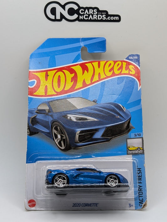 2022 Hot Wheels Factory Fresh 3/10 2020 Corvette 106/250 (Card Damage)