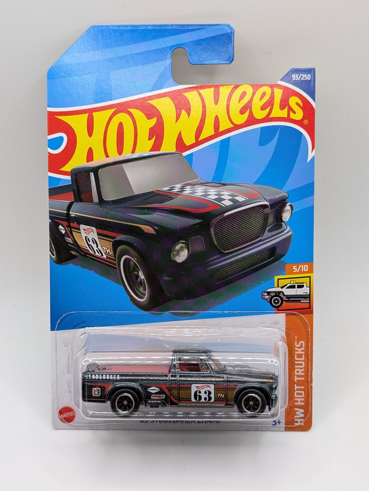 2022 Hot Wheels Super Treasure Hunt '63 Studebaker Champ 93/250 STH w/ Protector