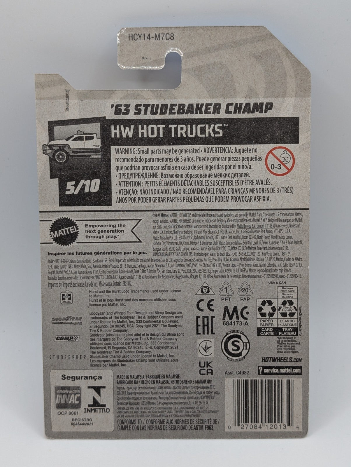 2022 Hot Wheels Super Treasure Hunt '63 Studebaker Champ 93/250 STH w/ Protector