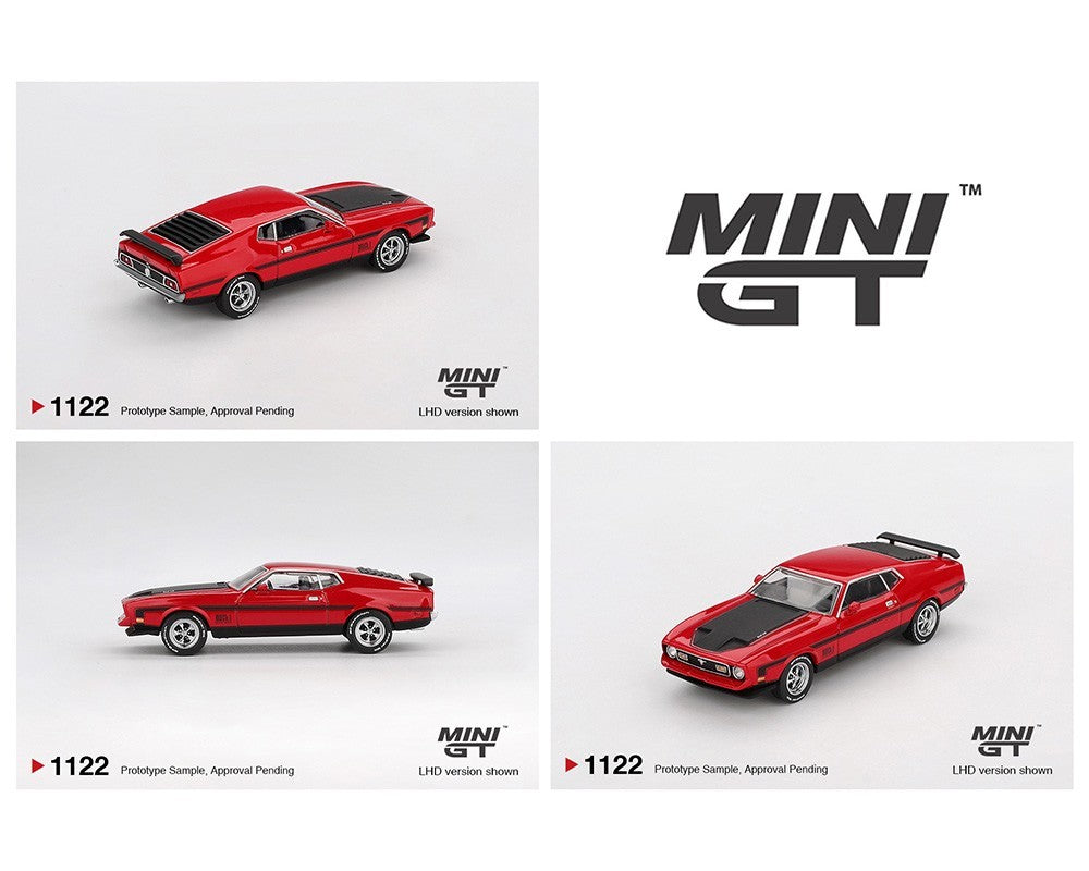Mini GT 1:64 Ford Mustang Mach 1 1971 – Race Red – Mijo Exclusives