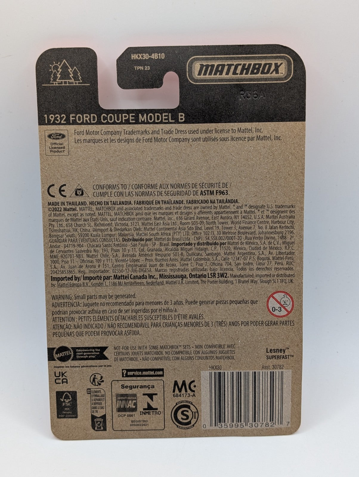 2022 Matchbox Super Chase 1932 Ford Coupe Model B With Protector