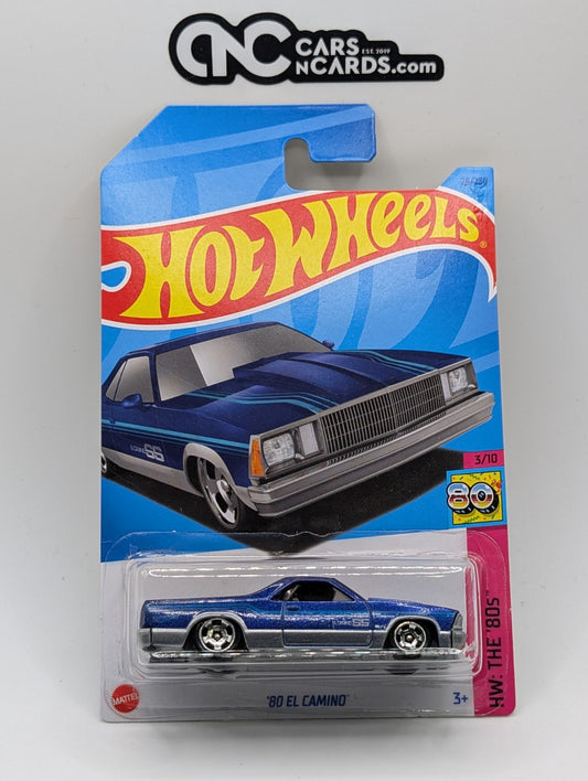 2023 Hot Wheels HW The '80s '80 El Camino Blue 26/250 (Soft Corners)