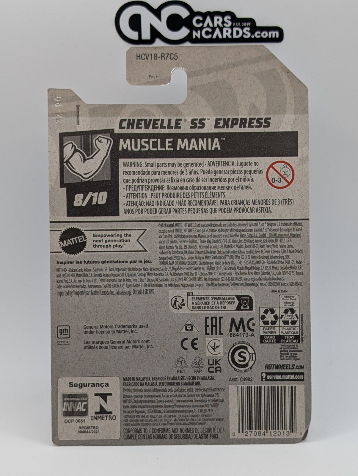 2022 Hot Wheels Muscle Mania Chevelle SS Express 243/250 (Card Damage)