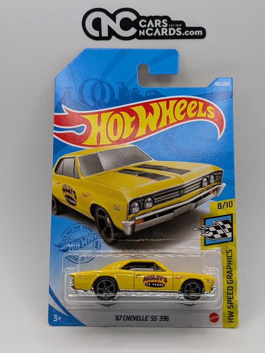 2021 Hot Wheels HW Speed Graphics '67 Chevelle SS 396 Yellow (Soft Corners)