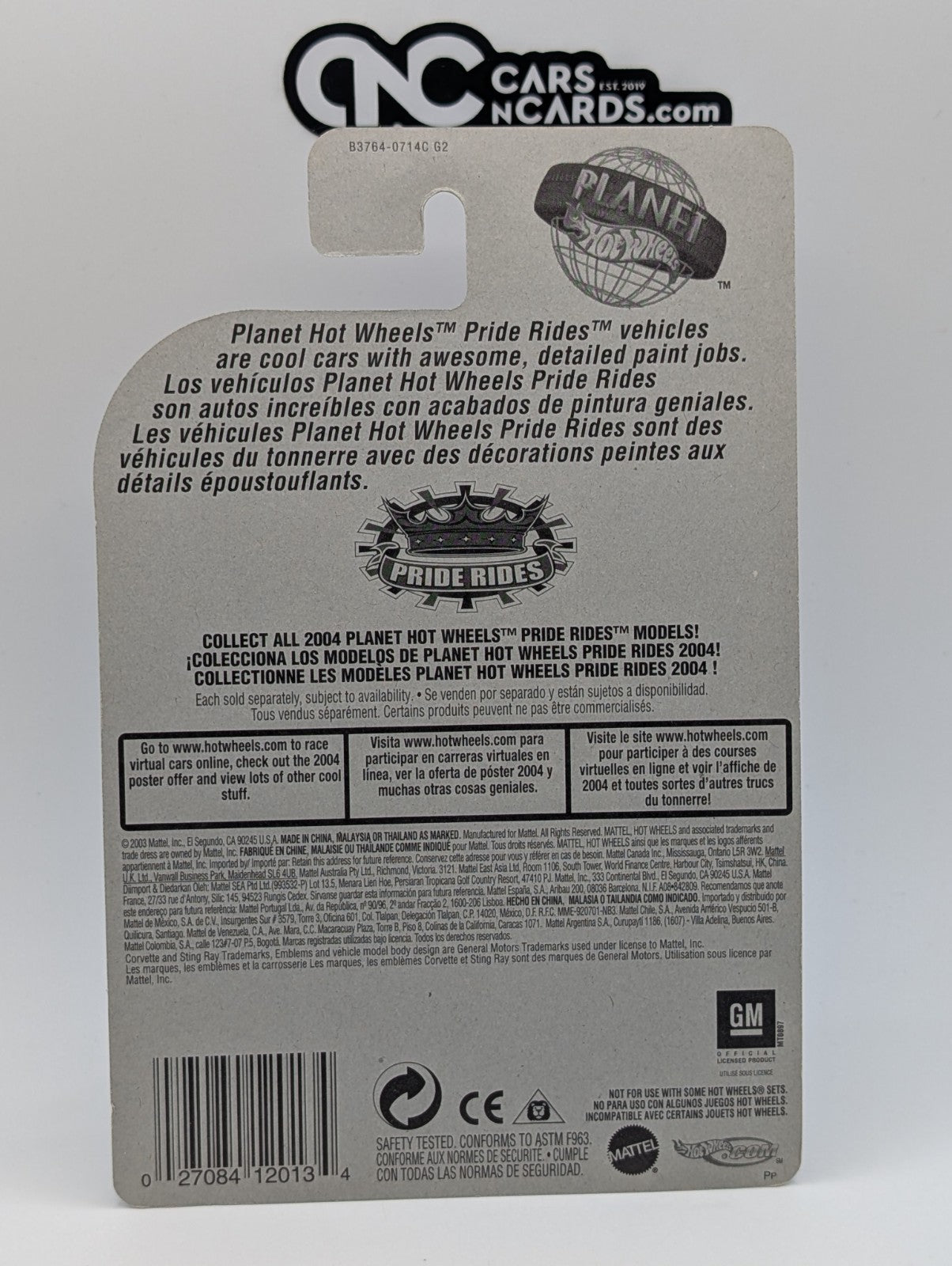 2004 Hot Wheels Pride Rides Corvette Sting Ray Collector #173 (Soft Corners)