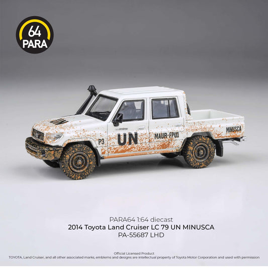 PARA64 1:64 2014 Toyota Land Cruiser LC79 UN MINUSCA LHD Off road effect PA-5568