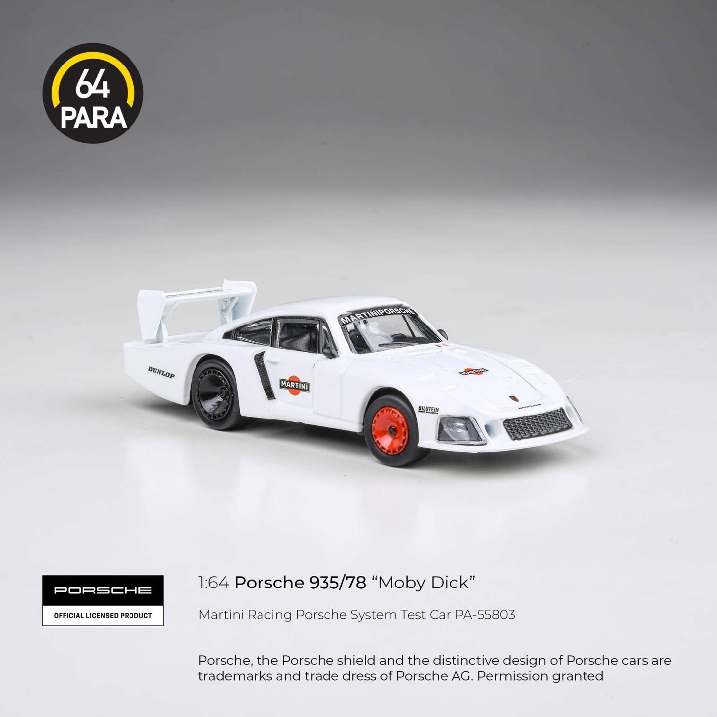 PARA64 1:64 Porsche 935/78 Martini Racing Porsche System Test Car PA-55803