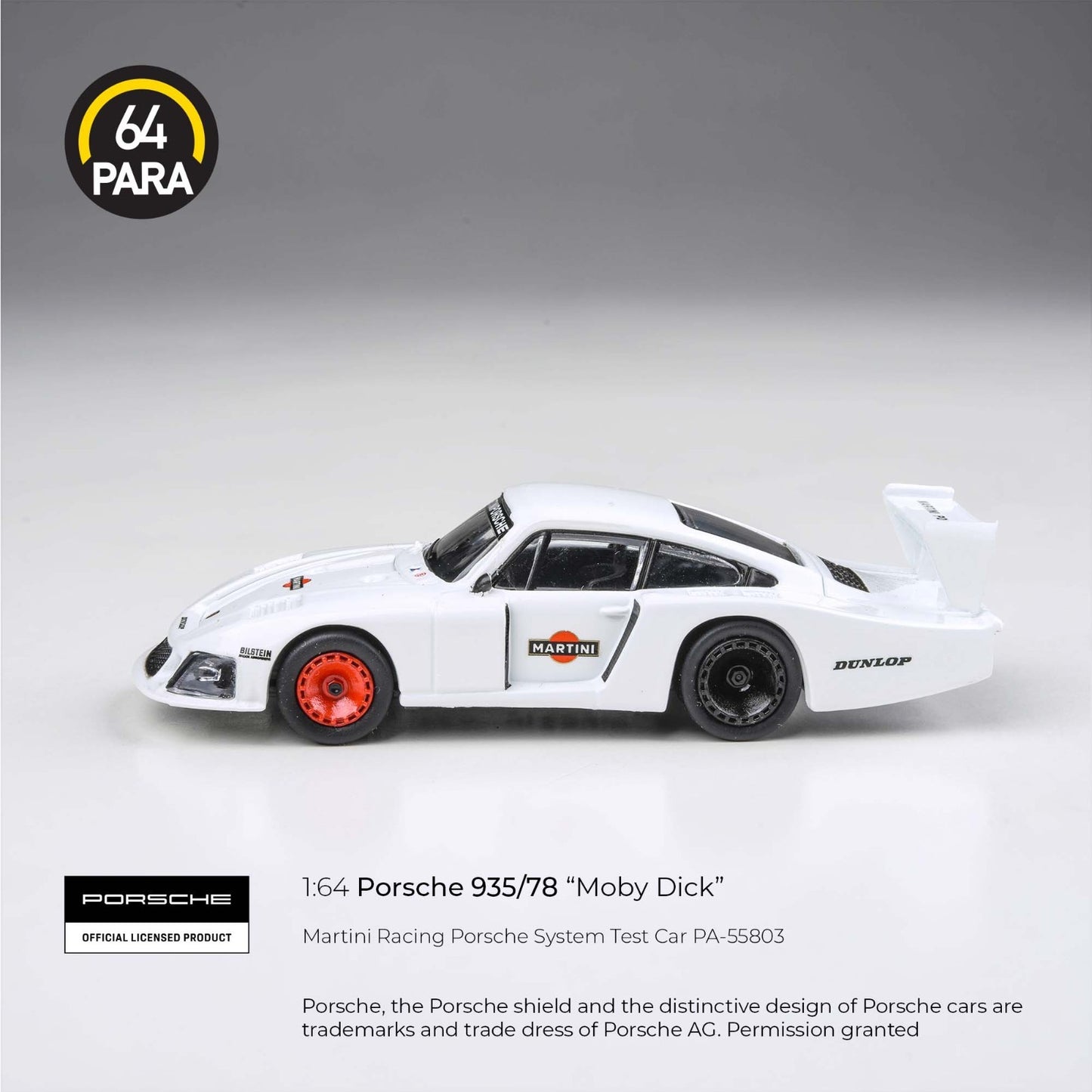 PARA64 1:64 Porsche 935/78 Martini Racing Porsche System Test Car PA-55803