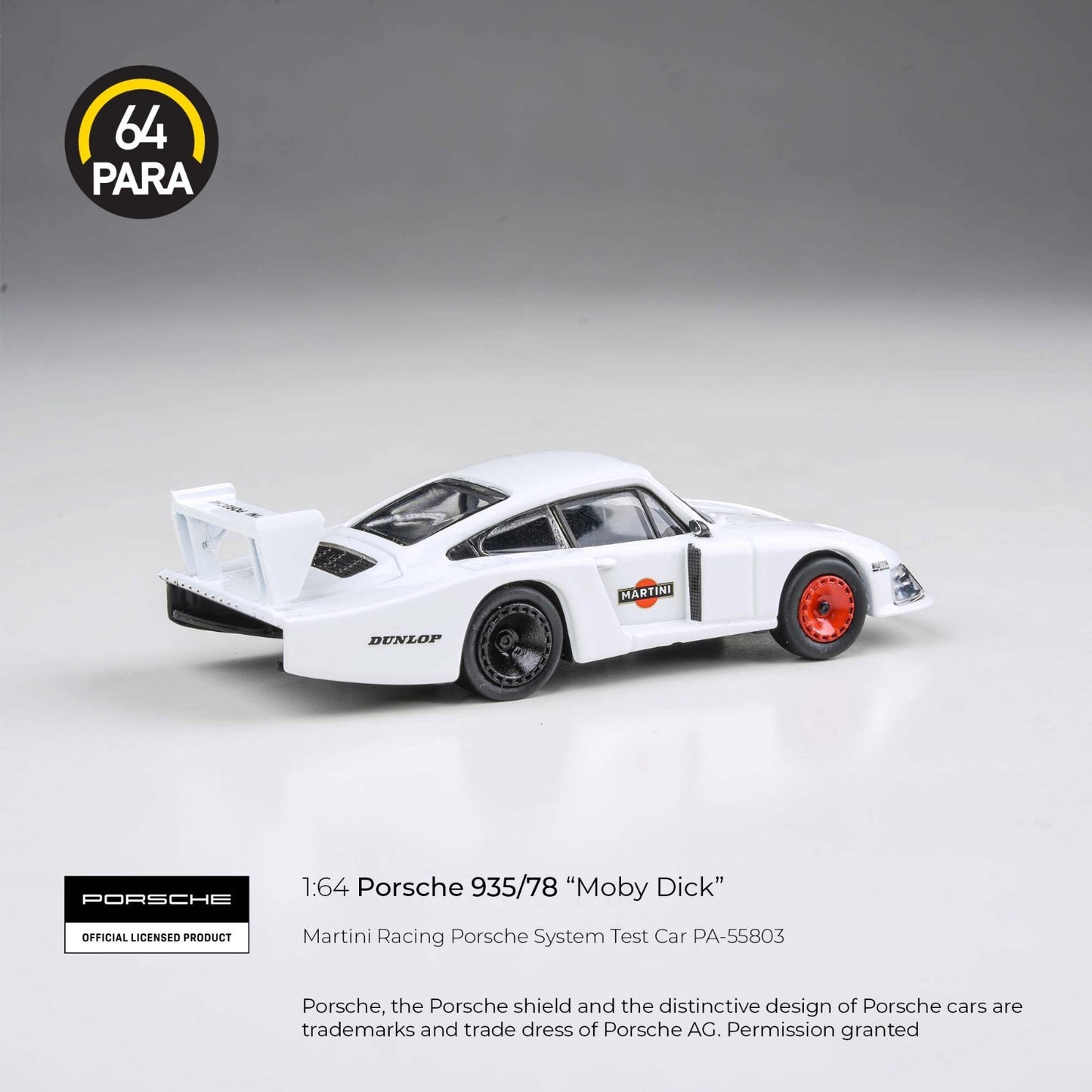 PARA64 1:64 Porsche 935/78 Martini Racing Porsche System Test Car PA-55803
