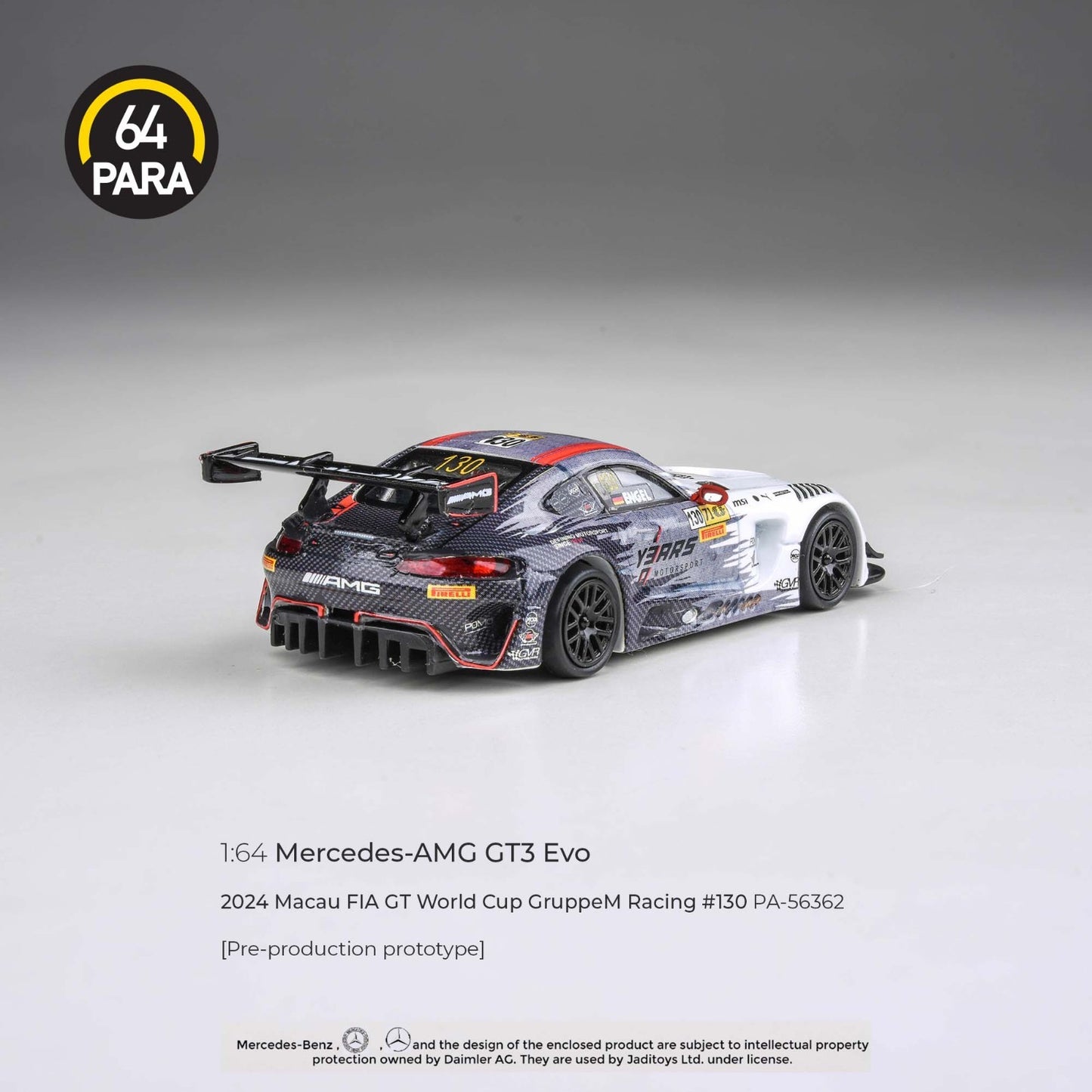 PARA64 1:64 Mercedes-AMG GT3 2024 Macau FIA GT World Cup GruppeM Racing PA-56362