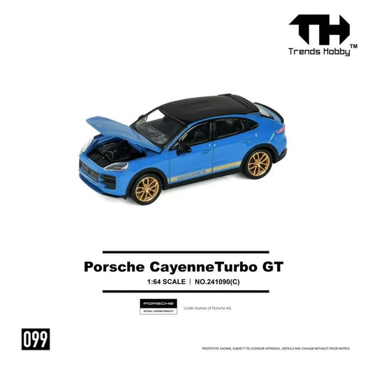 Trends Hobby 1:64 Porsche Cayenne Turbo GT Blue 241090C