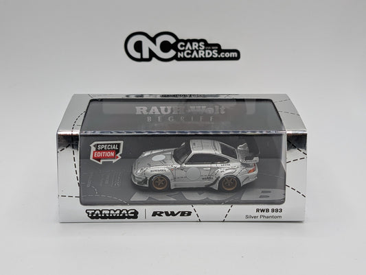 2021 Tarmac Works Hobby64 1:64 WB 993 Silver Phantom Special Edition T64-017-JC