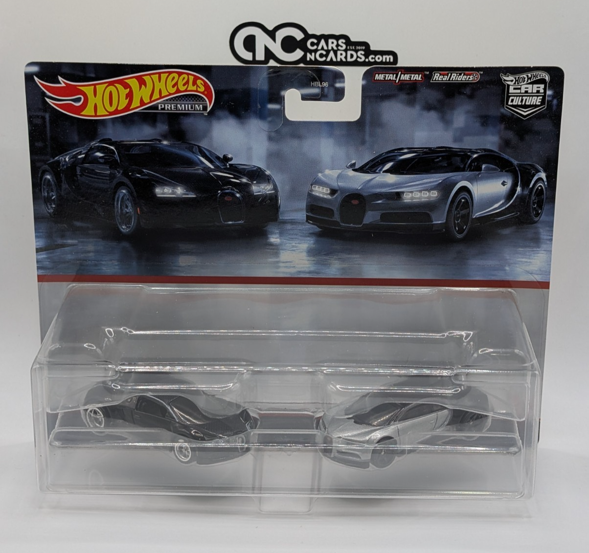 2023 Hot Wheels Premium Car Culture 2 Pack Bugatti Veyron & '16 Chiron HKF52