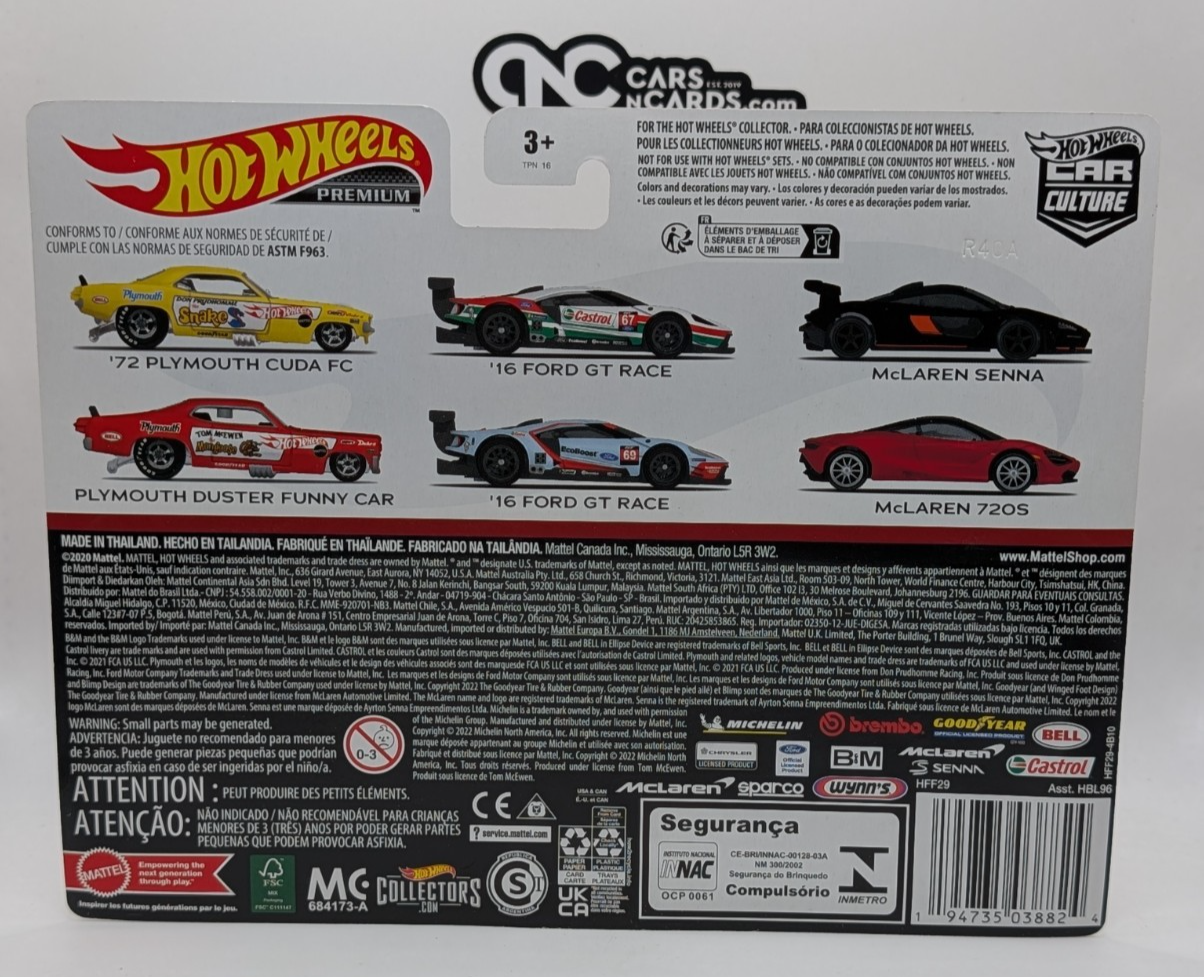 2022 Hot Wheels Premium Car Culture 2 Pack Snake and Mongoose HFF29