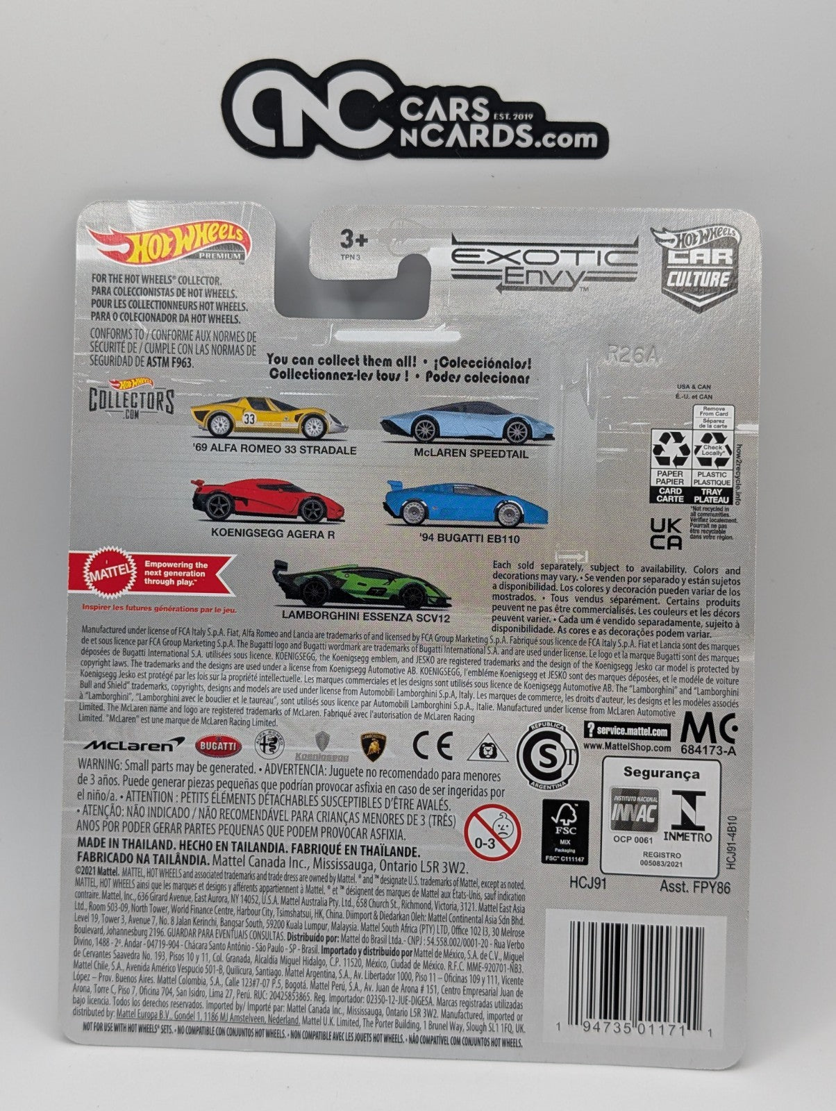 2022 Hot Wheels Premium Car Culture Exotic Envy 1/5 '69 Alfa Romeo 33 Stradale