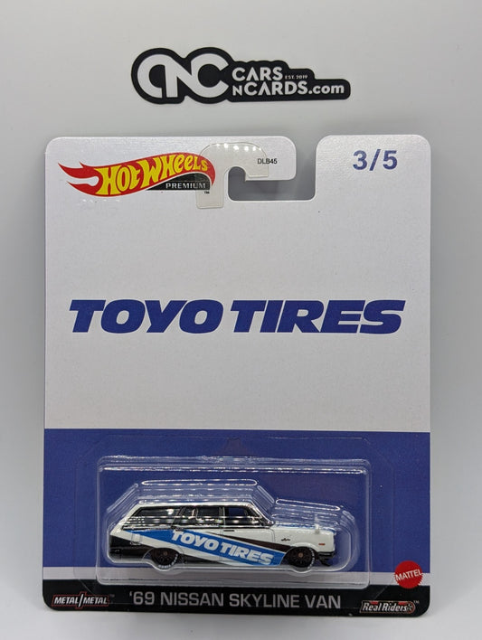 2023 Hot Wheels Premium Pop Culture Speed Shop '69 Nissan Skyline Van Toyo Tires