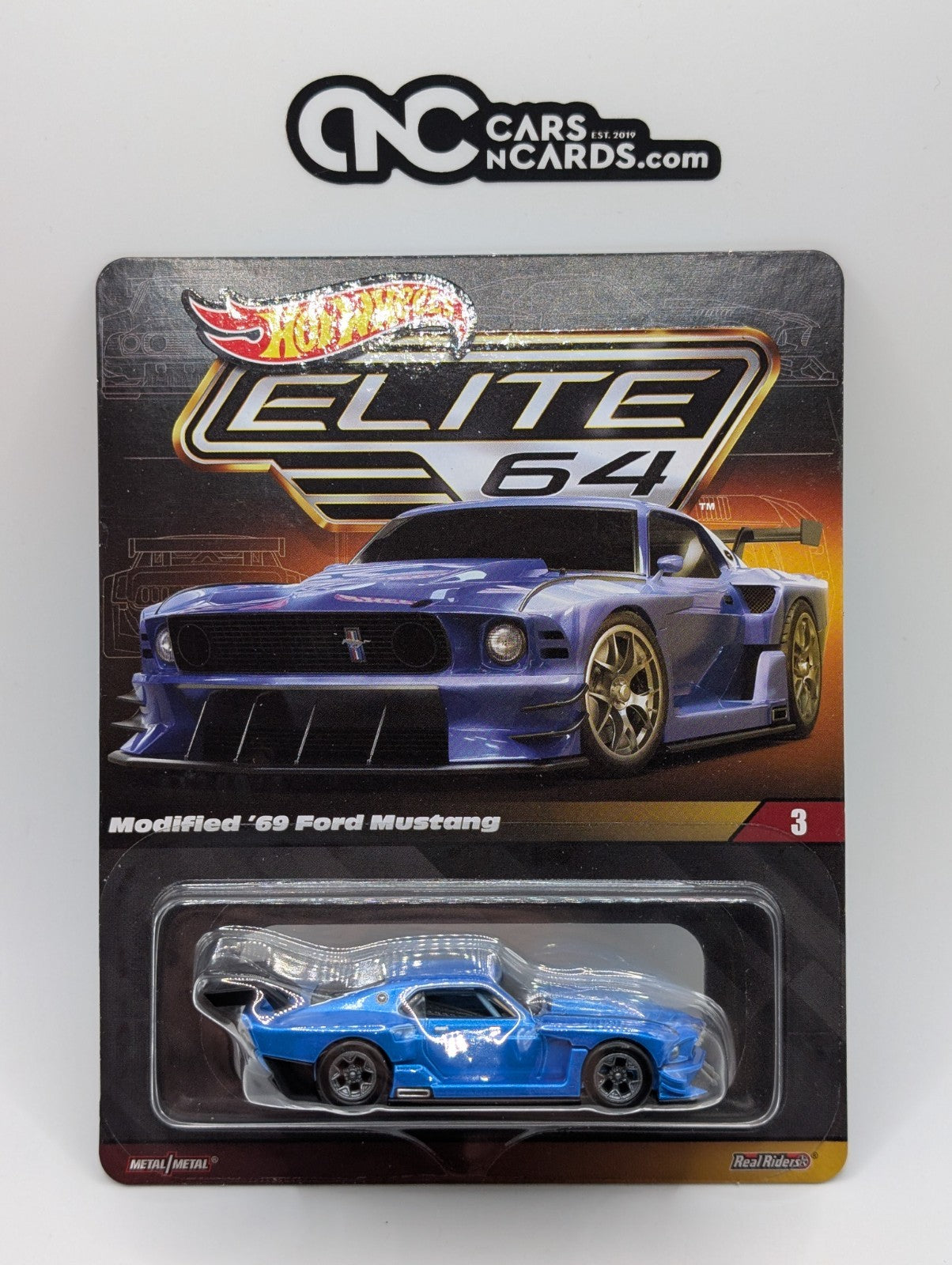 2023 Hot Wheels Elite 64 Modified '69 Ford Mustang With Protector