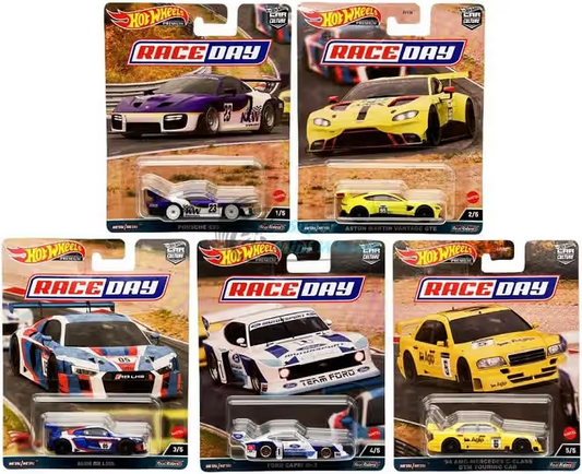 2023 Hot Wheels Premium Car Culture Race Day Full Set of 5 Cars