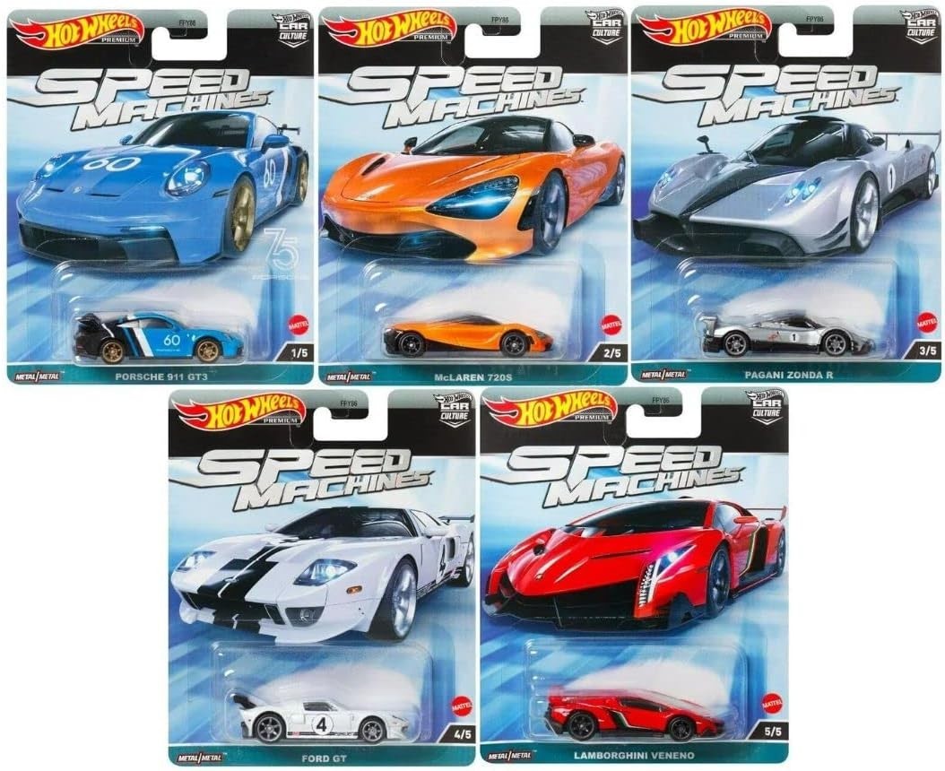 2023 Hot Wheels Premium Car Culture Speed Machines Full Set of 5 Cars