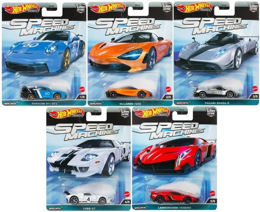 2023 Hot Wheels Premium Car Culture Speed Machines Full Set of 5 Cars