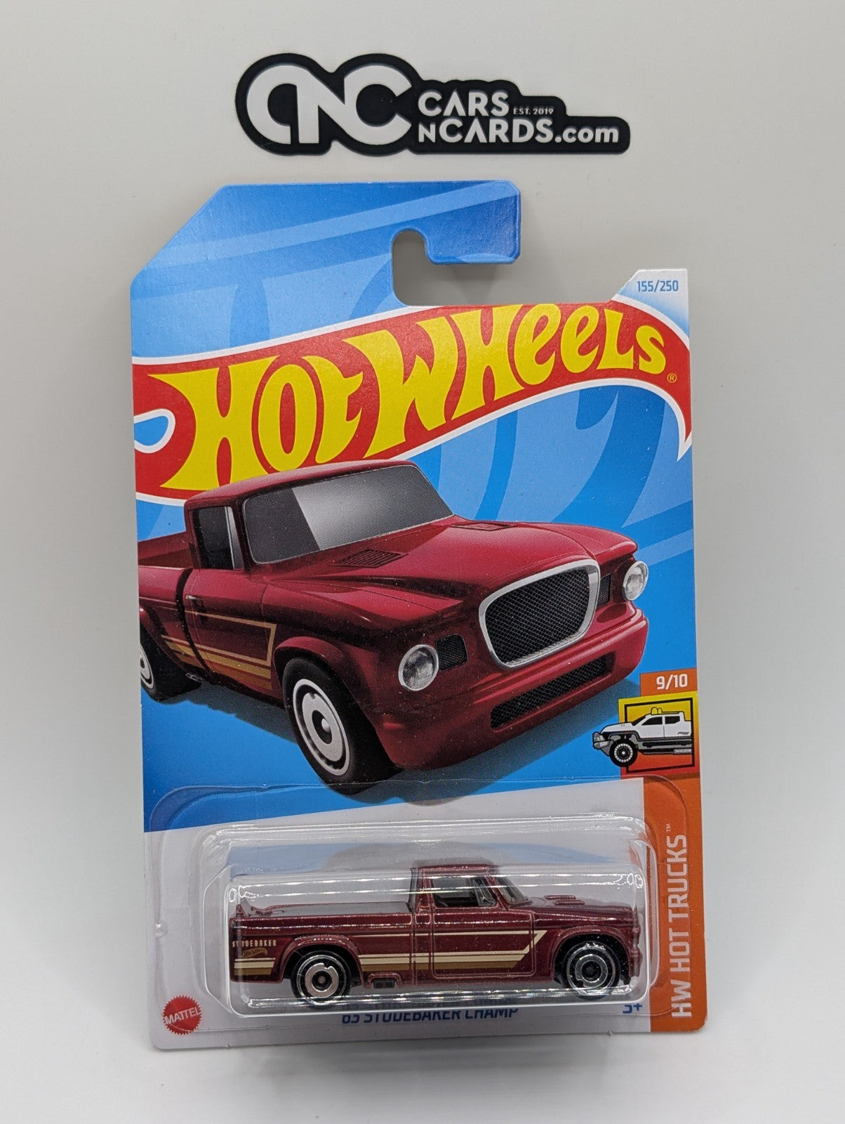 2024 Hot Wheels HW Hot Trucks 9/10 '63 Studebaker Champ Red 155/250