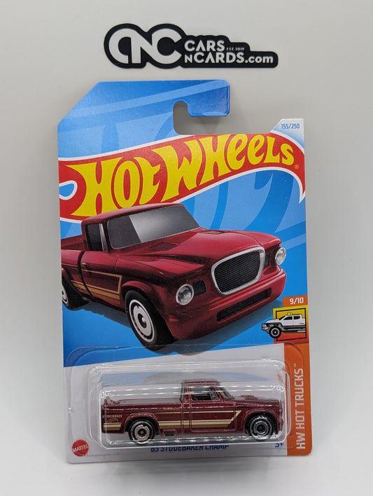 2024 Hot Wheels HW Hot Trucks 9/10 '63 Studebaker Champ Red 155/250